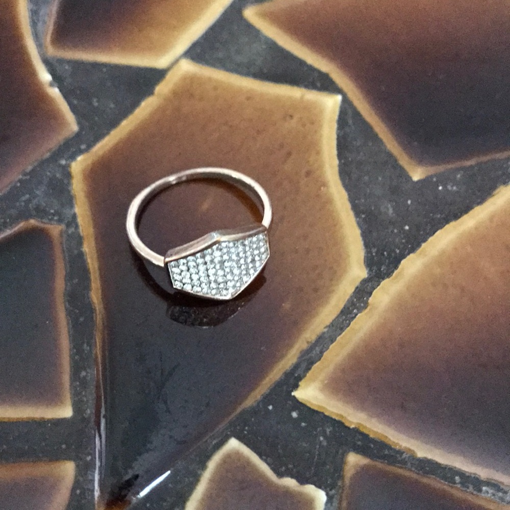 Luv AJ Diamond rose gold ring